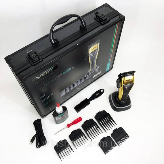 Надійна машинка для стрижки VGR V-015, Машинка для стрижки акумуляторна з насадками NT-15 | Зображення 9