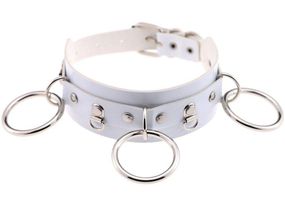 Чокер-нашийник SKN-AS10 WHITE Sex Aura