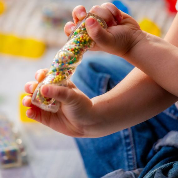 Детский сенсорный конструктор "Набор креатива" Jelly Blox 931692, 20 деталей | Зображення 8