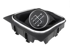 VW Golf V (03-08) ручка переключения передач 5 ступка КПП + чехол + рамка, Фольцваген Гольф 5