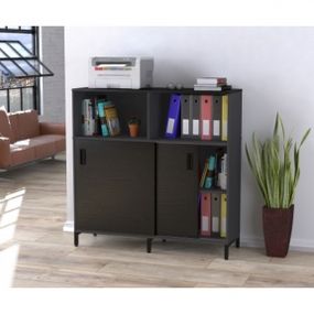 Тумба офисная Loft Design LS-1200-1200 антрацит LS-1200-1200 антрацит венге
