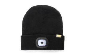 Шапка с фонариком черная 200Лм (300мАч) СИЛА