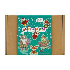 Набір для творчості зі стразами "Happy New Year" 187127, 12 наліпок