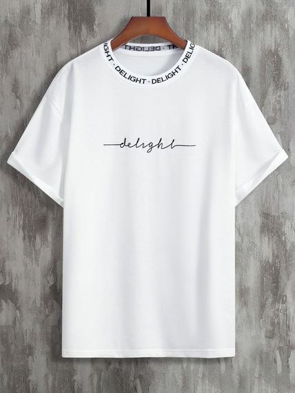 Футболка мужская с принтом повседневная M Белая