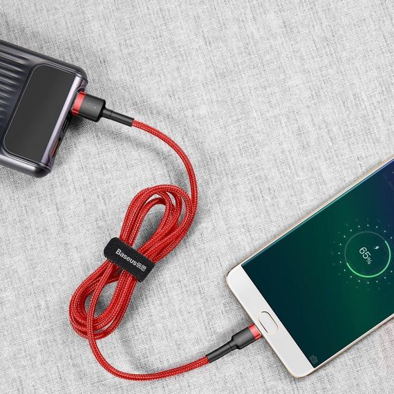 Кабель Baseus Cafule Micro USB Cable 2.0A (3m) red/black | Зображення 2