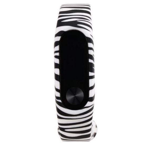 Силіконовий ремінець Primo для фітнес-браслета Xiaomi Mi Band 2 - Zebra | Зображення 2