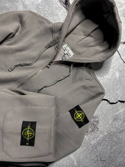 Спортивний костюм сірий зимовий Stone Island cірий | Зображення 1