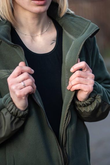 Кофта жіноча мікрофліс Olive R Military | Зображення 4