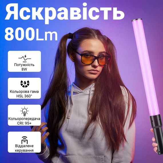 Ручна світлодіодна LED лампа Andoer D3 | студійне відео-світло з RGB підсвіткою та регульованою яскравістю | Зображення 6