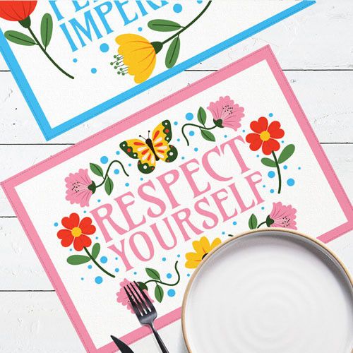 Сервировочная салфетка под тарелку Respect yourself 40х27 см, 2 шт (SRVS_R_24A004)