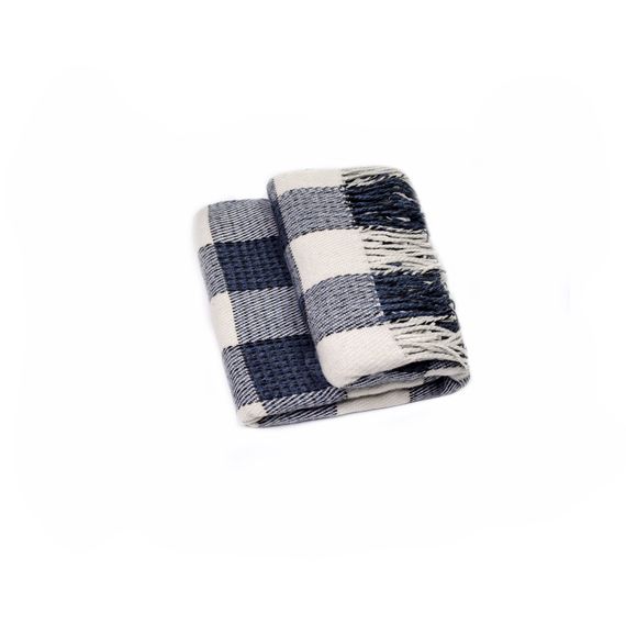 Плед Home Line 66179 Україна 140x200  Вовна Синій, Білий