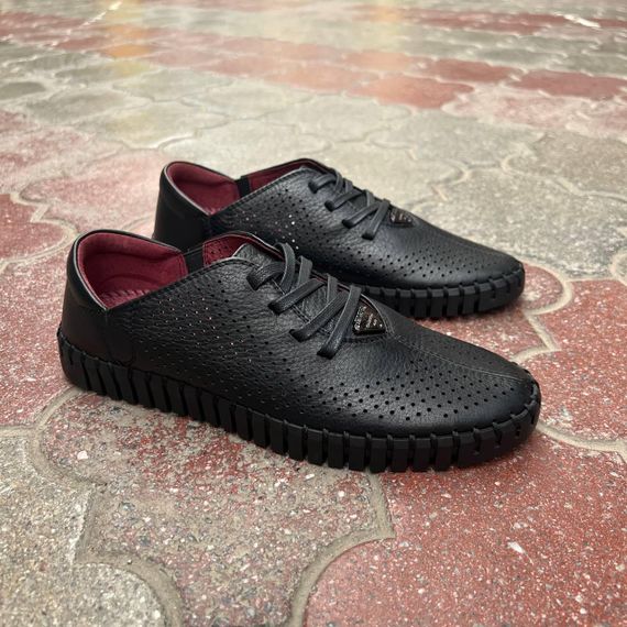 Літнє шкіряне взуття на шнурку 41 43 44 45 розмір | Зображення 1