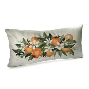 Подушка для дивану оксамитова Квітучі яблука 50x24 см (52BP_FLORA005)