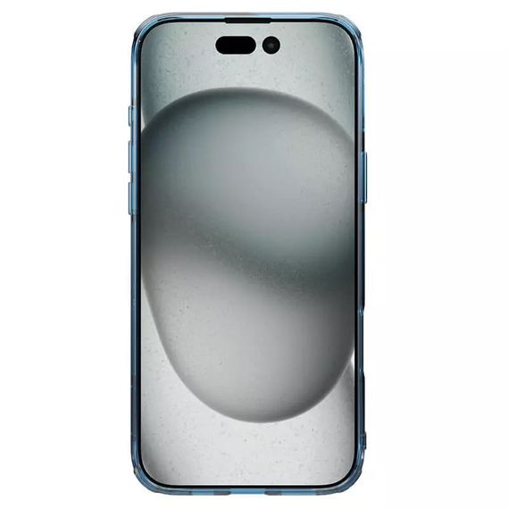 TPU чохол Nillkin Nature Pro Series для Apple iPhone 16 (6.1") Синій (прозорий) | Зображення 4