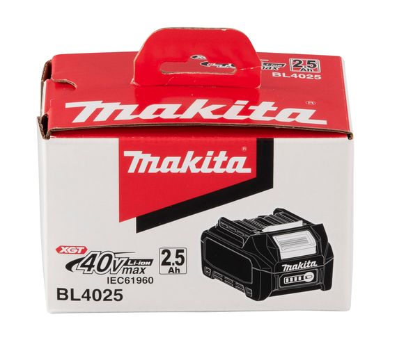 Акумулятор для продукції Makita XGT BL4025 (40 В, 2.5 А·год, 191B36-3) | Зображення 4