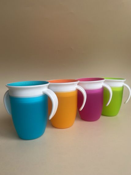 Чашка непроливайка дитяча 360 220мл Помаранчевий | Зображення 1