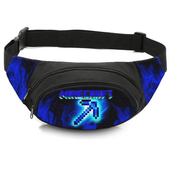 Сумка-бананка дитяча з принтом Minecraft поясна сумка для хлопчика (4529)
