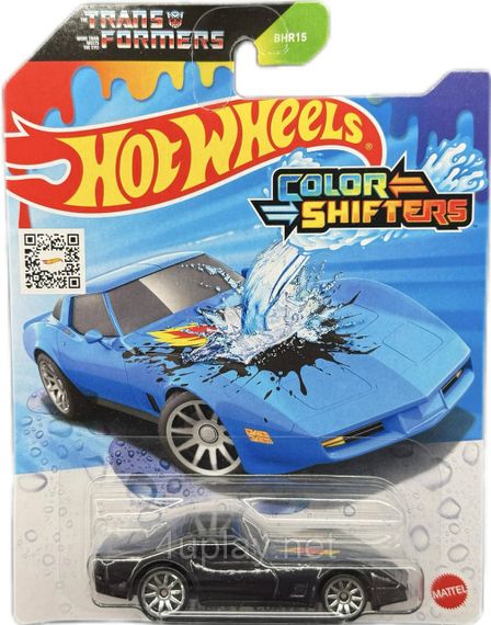 Hot Wheels Color Shifters x Transformers 1980 Chevy Corvette Машинка Хот Вілс Шевроле Корветт, що змінює колір | Зображення 1