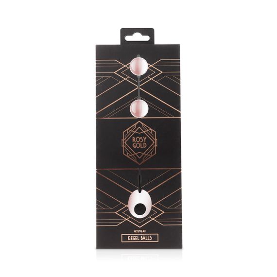Металеві вагінальні кульки Rosy Gold — Nouveau Kegel Balls, вага 376 г, діаметр 2,8 см | Зображення 3