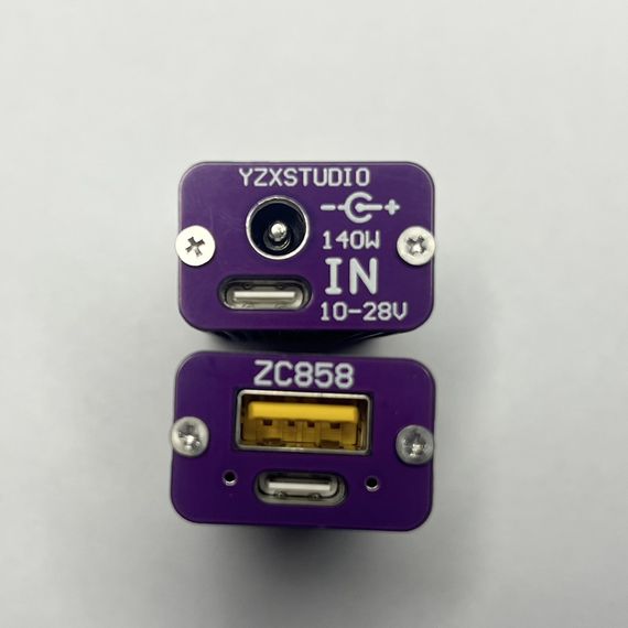 PD-конвертер перехідник-перетворювач ZC858 140W/DC 5,5*2,5 DC + PD USB | Зображення 2