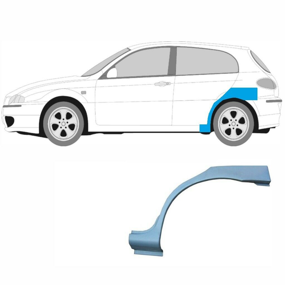 Арка заднього крила ліва Alfa Romeo 147 (937), 10.00-10.04 - 5 дв. (4cars)