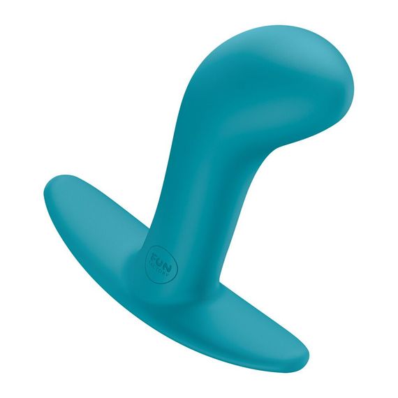 Анальна пробка Fun Factory BOOTIE S, фіолетова, діаметр 2,8 см, тонкий обмежувач, Бірюзовий, L