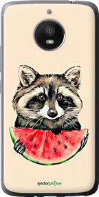 Чохол на Motorola Moto E4 Plus Єнотик з кавуном "4605u-1000-2448"