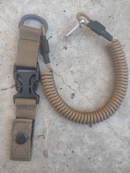 Тренчик пістолетний з фастексом, страховий шнур для пістолета, швидкий колір пісок койот ms | Зображення 5