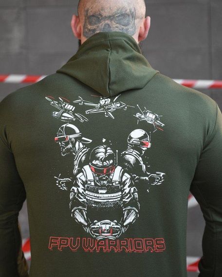 Худі maklin дрон олива НП4980 | Зображення 3