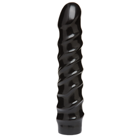Дилдо Doc Johnson CodeBlack - 8 Inch Raging Vac-U-Lock со стимулирующим рельефом, диаметр 3,8см