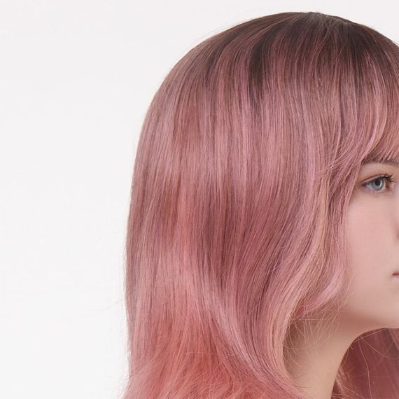 Перука довга хвиляста з чубчиком Fetish Hair омбре рожевий, 65 см | Зображення 1