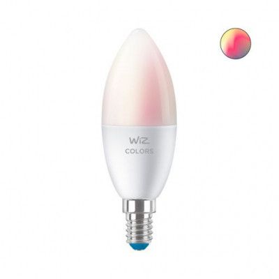Умная лампочка WiZ E14 4.9W(40W 806Lm) C37 2200-6500K RGB Wi-Fi (929002448802) | Зображення 1