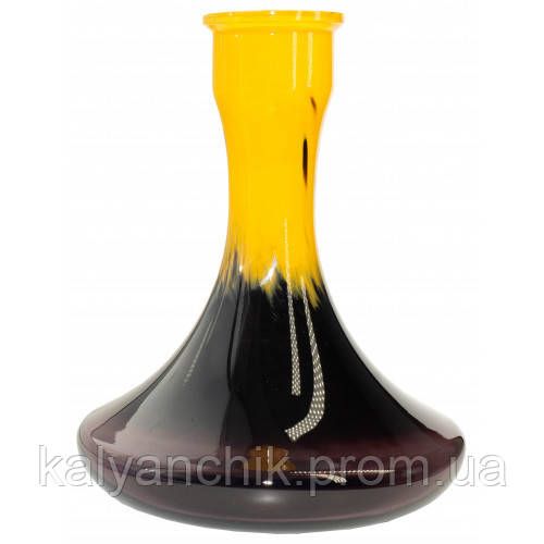 Колба для кальяну Sky Craft жовточорна