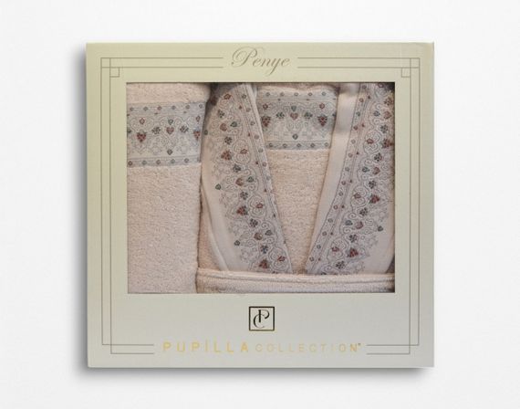 Жіночий махровий халат Pupilla Elfin Pudra | Зображення 1