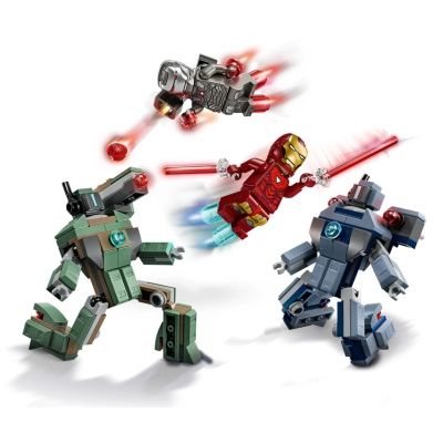 Конструктор LEGO Super Heroes Залізна людина та Бойова Машина проти Хаммер Дронів (76320) | Зображення 4
