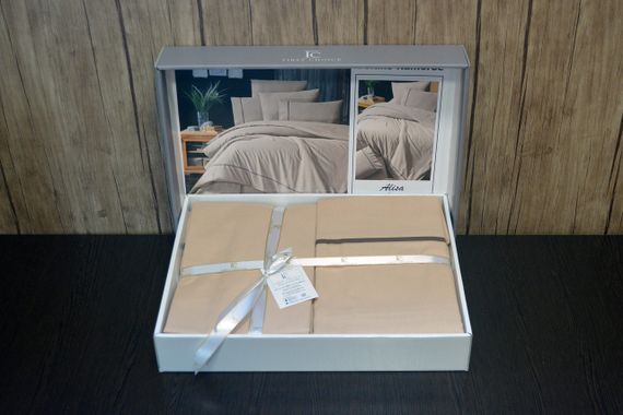 Постільна білизна First Choice Ranforce Deluxe 200 х 220 см Alisa Ekru | Зображення 2