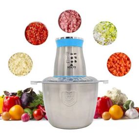 Подрібнювач металевий чаша 3л 1600Вт VOLYYX Food Processor RS7315