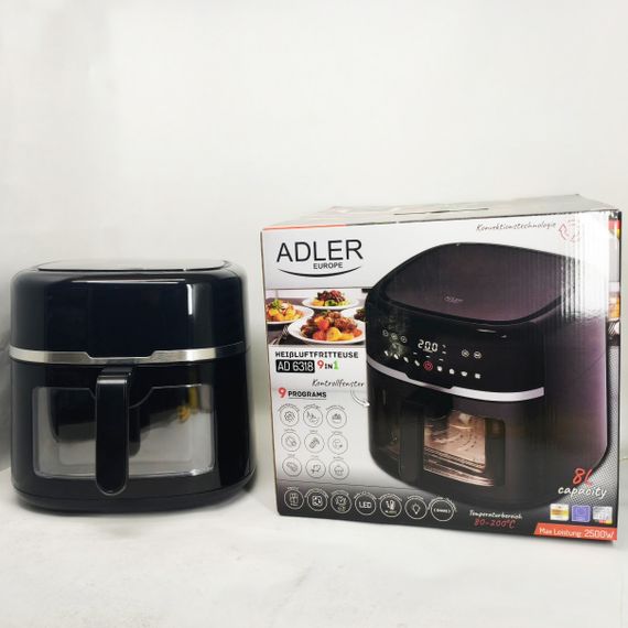 Мультипечь для приготовления мяса Adler AD 6318 8л 2500Вт, Фритюрница профессиональная AX-72 | Зображення 5