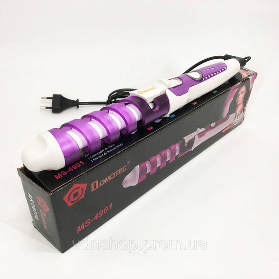 Плойка для накрутки локонів Domotec MS 4901, Плойка для об'ємної укладки волосся кучерів VJ-82 | Зображення 5