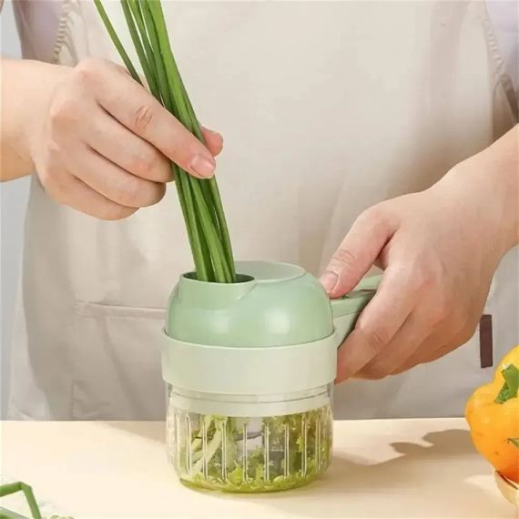 УЧЕНЕКА! вуличний подрібнювач для овочів 4в1 Food Chopper Універсальний подрібнювач (надасть корпус 3050) | Зображення 4