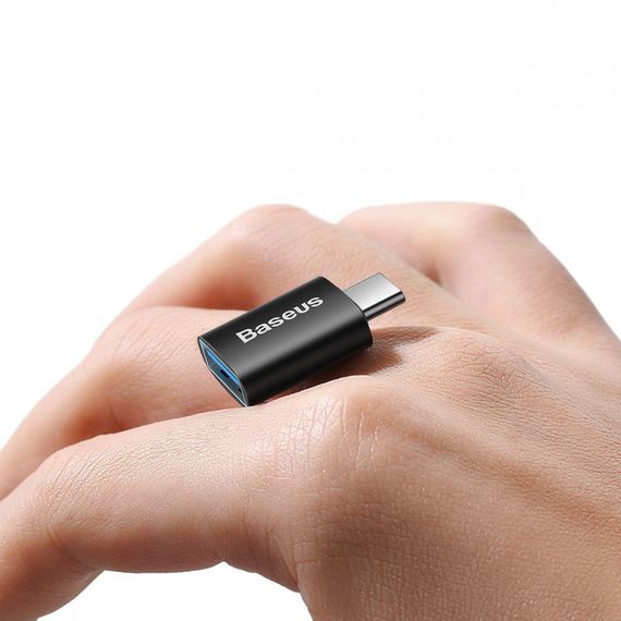 Перехідник Baseus Ingenuity Mini OTG USB 3.1 to Type-C blue | Зображення 4