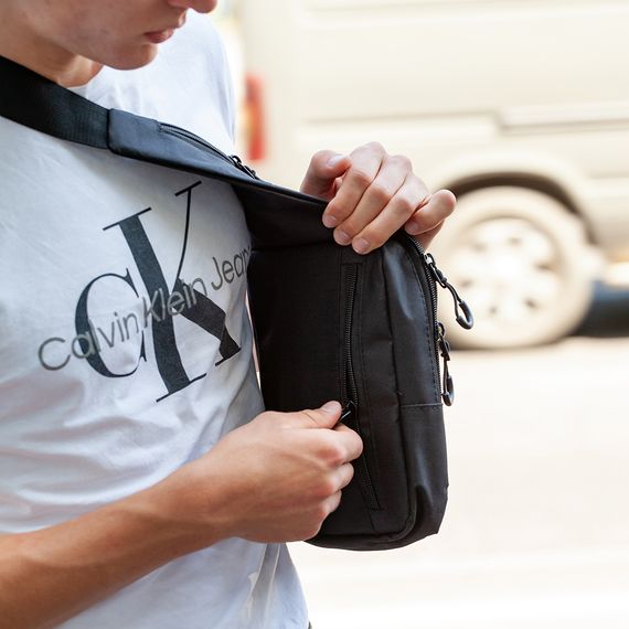 Тактична чоловіча сумка з кобурою Cordura 1000D – 6 кишень, чорна | Зображення 7