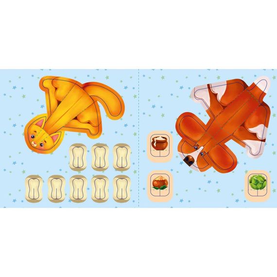 Розвиваюча книжка Пограй-но в театр "Хто що їсть?" 801005 з відео інструкцією | Зображення 1