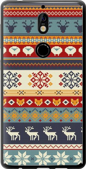 Чехол на Nokia 7 Рождественский орнамент "3303u-1367-17620"