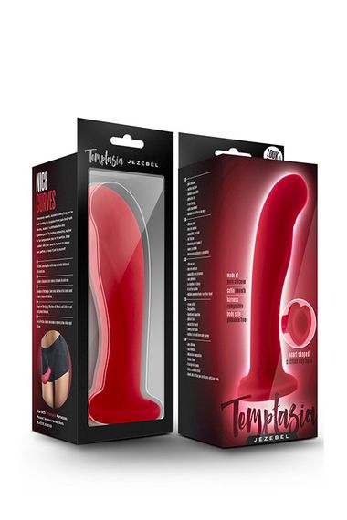 Фалоімітатор для анальної стимуляції і точки G TEMPTASIA JEZEBEL CRIMSON, 15х3,8см | Зображення 1