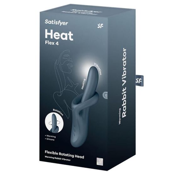 Вибратор Heat flex 4 grey sexstyle
