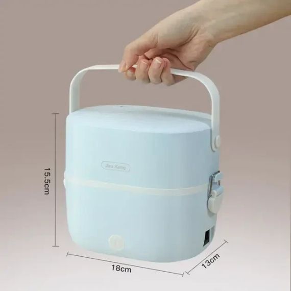 Ланч-бокс с подогревом объемом 1 л на два контейнера с крышками LY-800 | Зображення 8