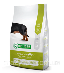 Сухой корм для собак малых пород Nature's Protection Mini Adult Small Breeds с птицей и крилем 2 кг