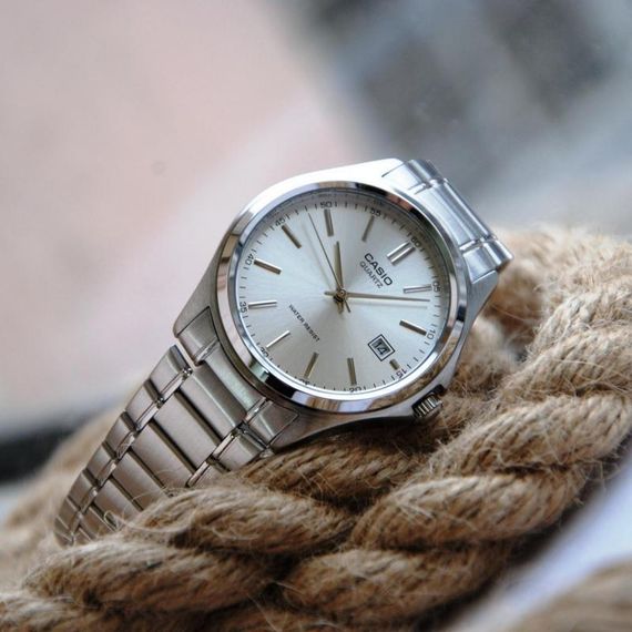 Японские мужские часы наручные стальные кварцевые Casio Collection MTP-1183A-7AEF | Зображення 2