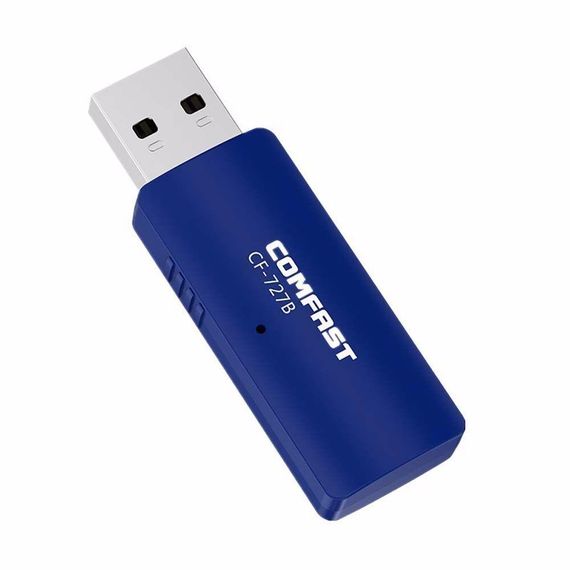 Дводіапазонний адаптер Wi-Fi 2.4 / 5 Ghz + Bluetooth 4.2 Comfast CF-727B 1300 Mbps | Зображення 1